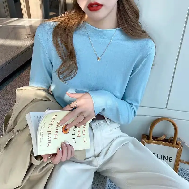 Long-sleeve Sweater Top Women's Inner Wear Winter Wear - Image 16