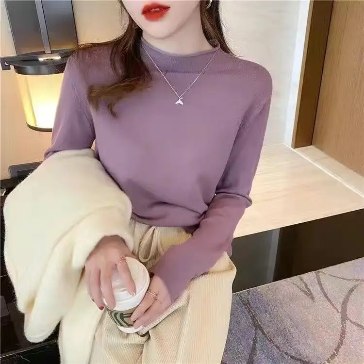 Long-sleeve Sweater Top Women's Inner Wear Winter Wear - Image 4