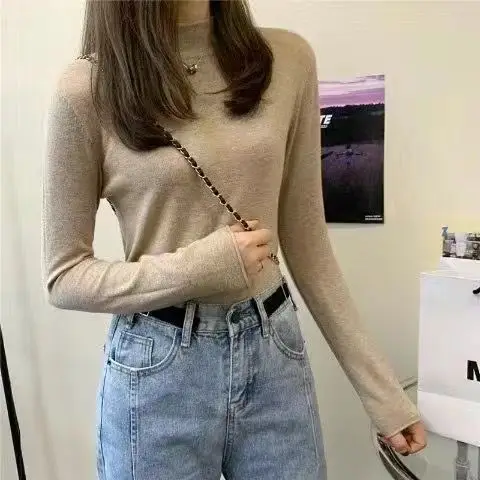 Long-sleeve Sweater Top Women's Inner Wear Winter Wear - Image 8