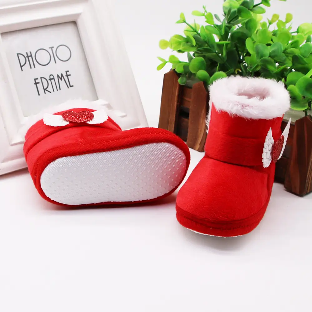 Newborn Baby Boots 0-1 Year High Top Velvet Padded Snow Boots