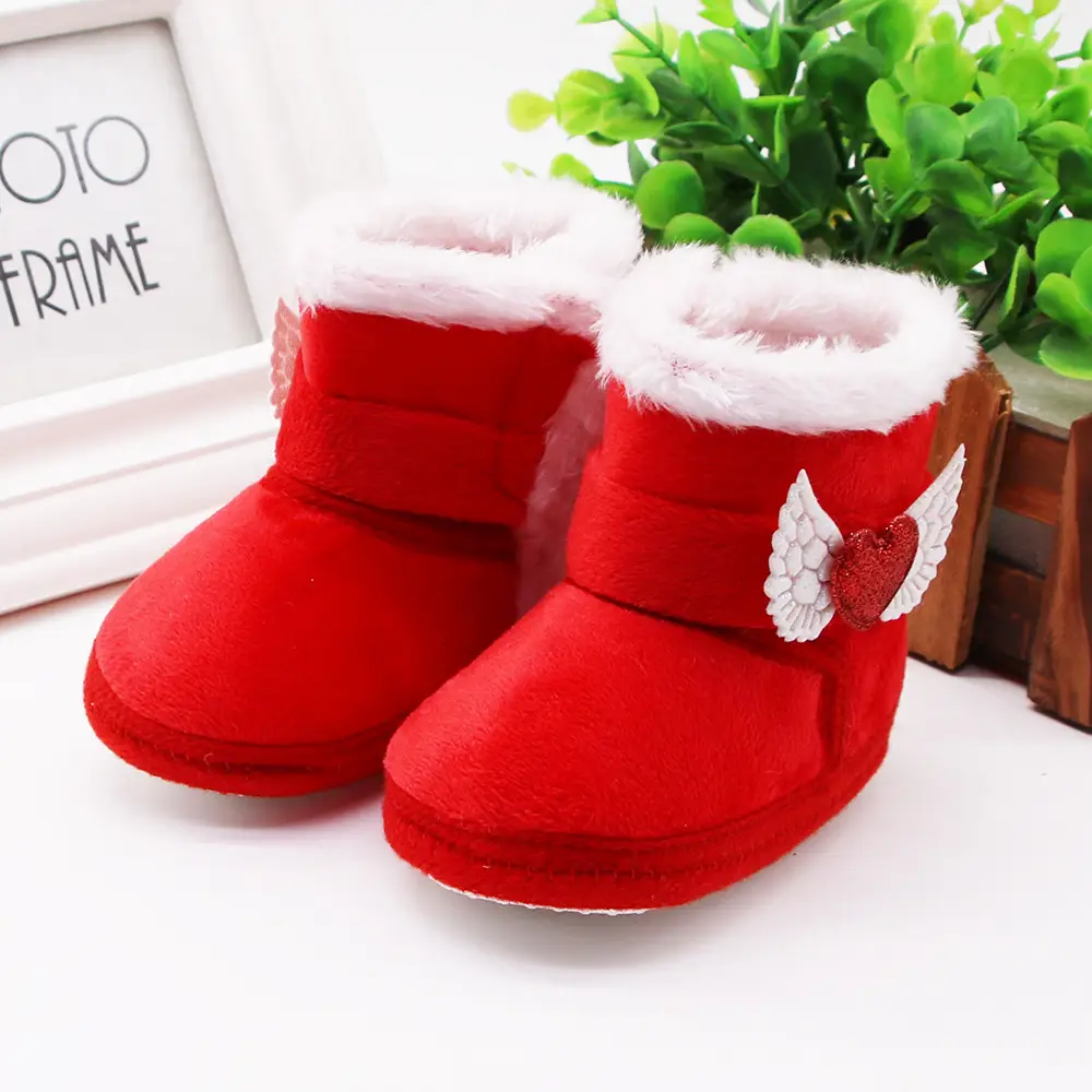 Newborn Baby Boots 0-1 Year High Top Velvet Padded Snow Boots