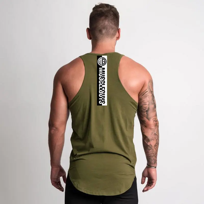 Men's Sleeveless Muscle Vest Summer Fitness Basketball Running Sports Waistcoat T-Shirt - Image 3