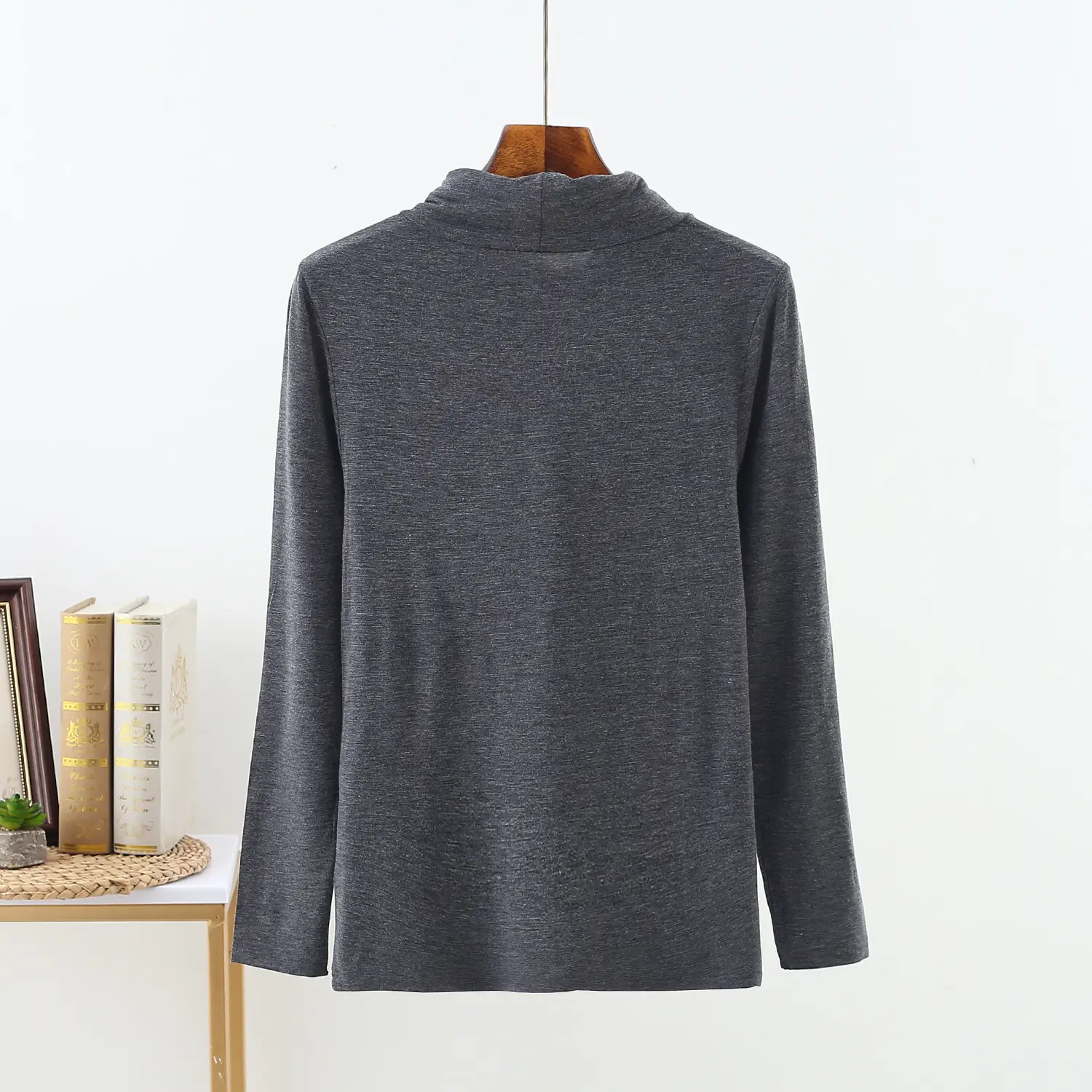 Women Korean Style Pink Long Sleeve T-Shirt