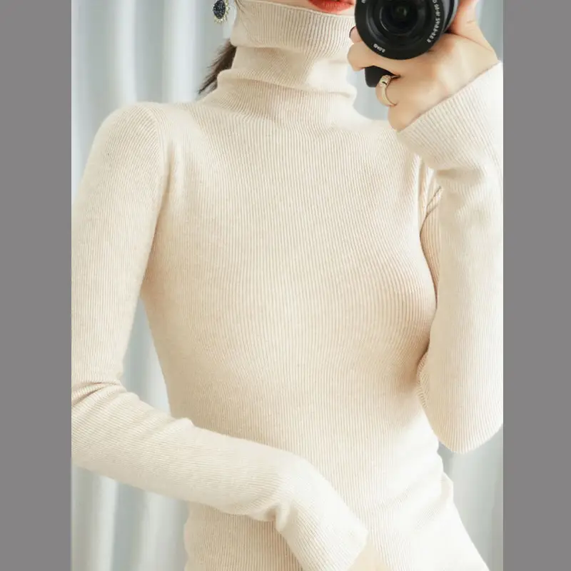 2025 Korean Style Pink Knitted Pullover with Collar - Image 13