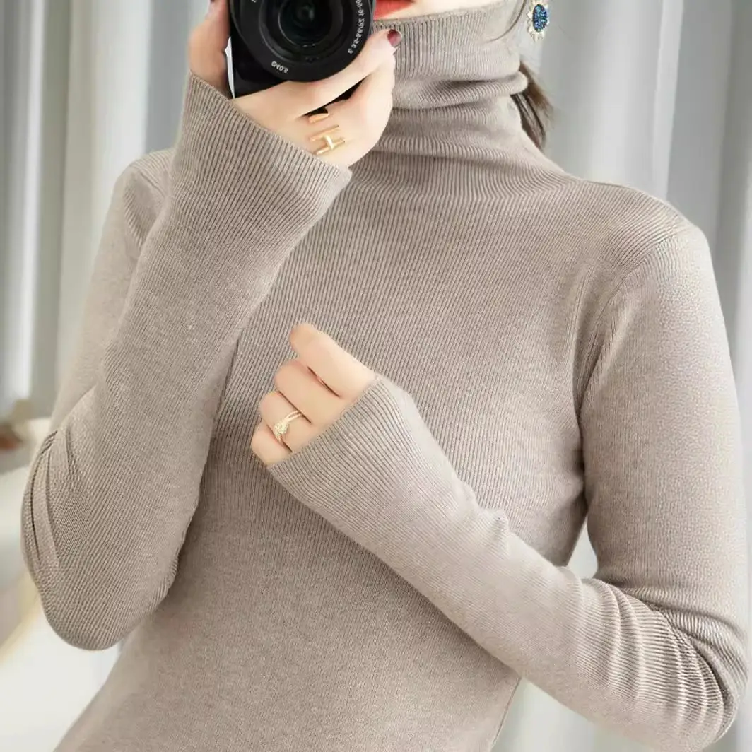 2025 Korean Style Pink Knitted Pullover with Collar - Image 14