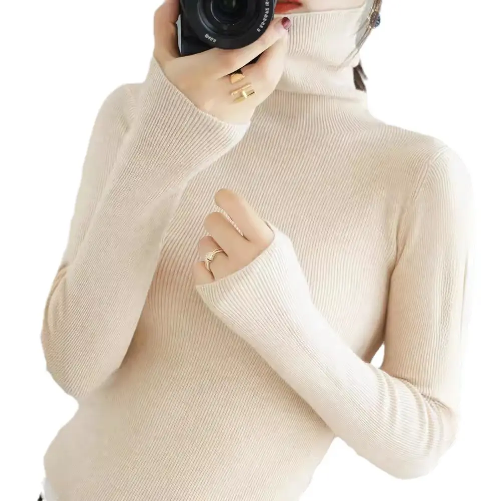 2025 Korean Style Pink Knitted Pullover with Collar - Image 16