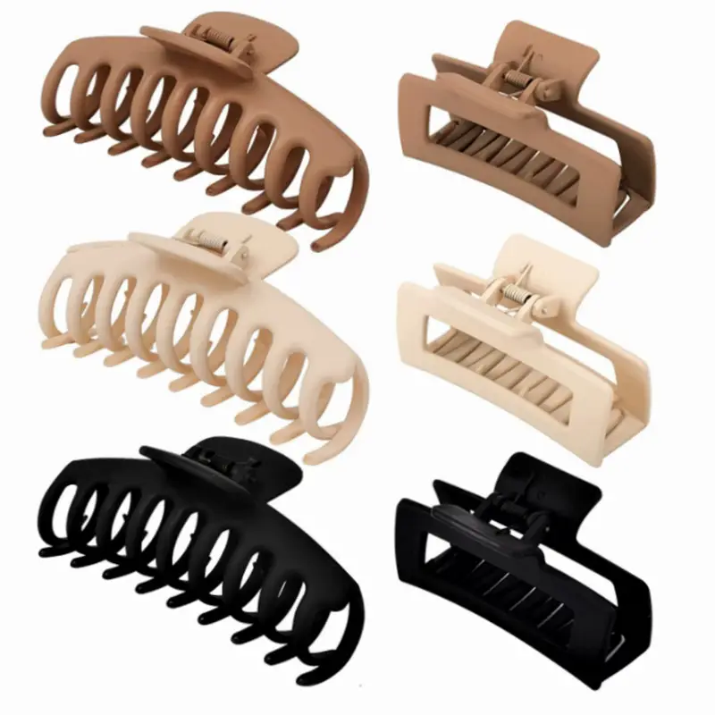 Orange Large Hair Clip with 7 Slots for Easy Application - Image 21