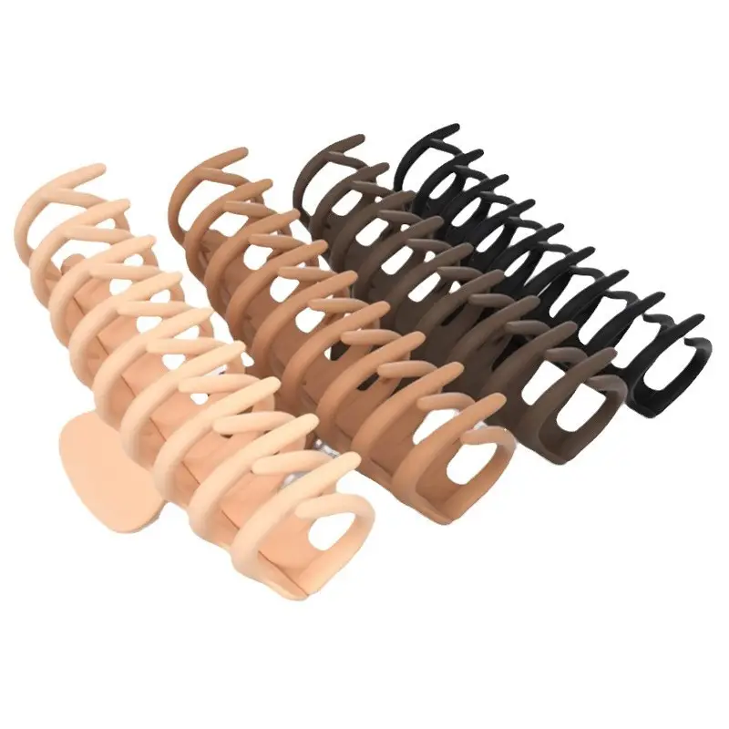 Orange Large Hair Clip with 7 Slots for Easy Application - Image 23