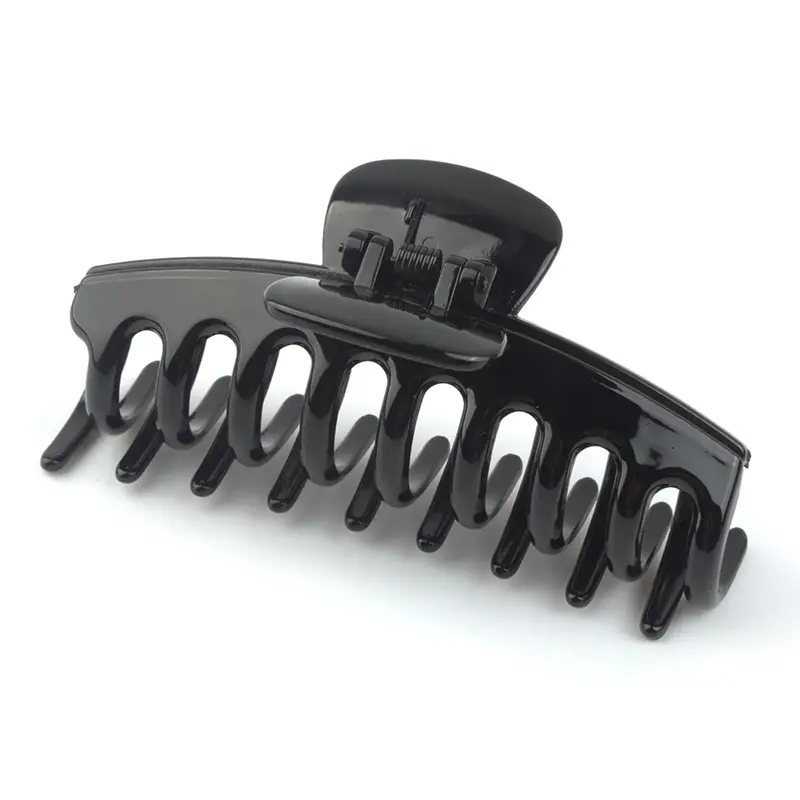 Orange Large Hair Clip with 7 Slots for Easy Application - Image 10