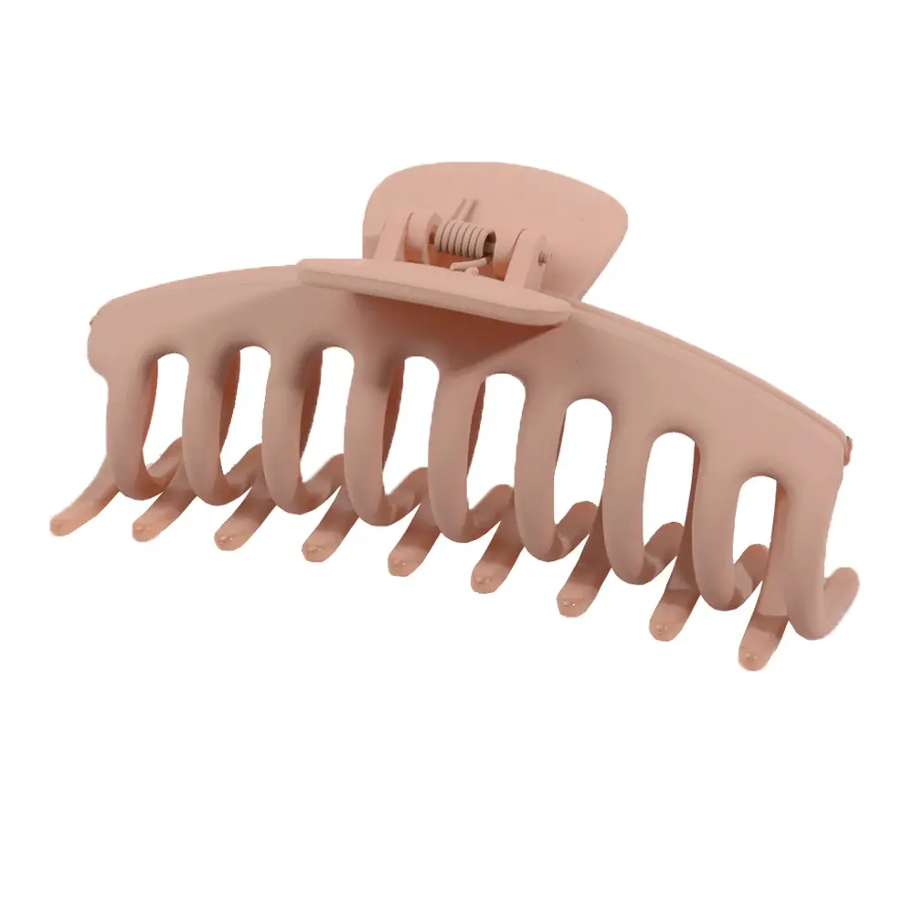 Orange Large Hair Clip with 7 Slots for Easy Application - Image 14