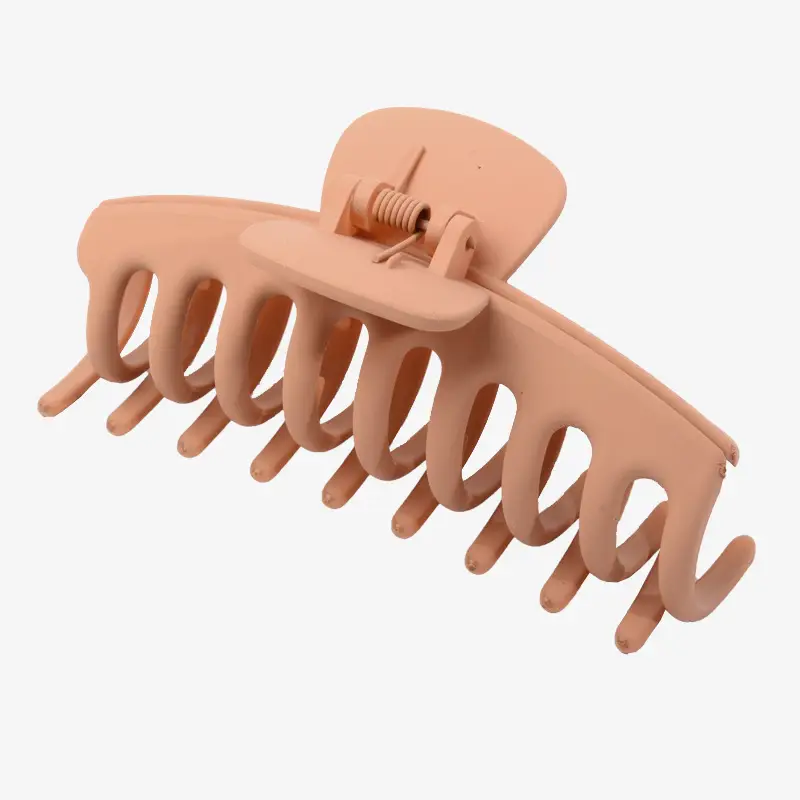 Orange Large Hair Clip with 7 Slots for Easy Application - Image 16