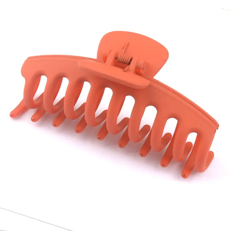Orange Large Hair Clip with 7 Slots for Easy Application - Image 4