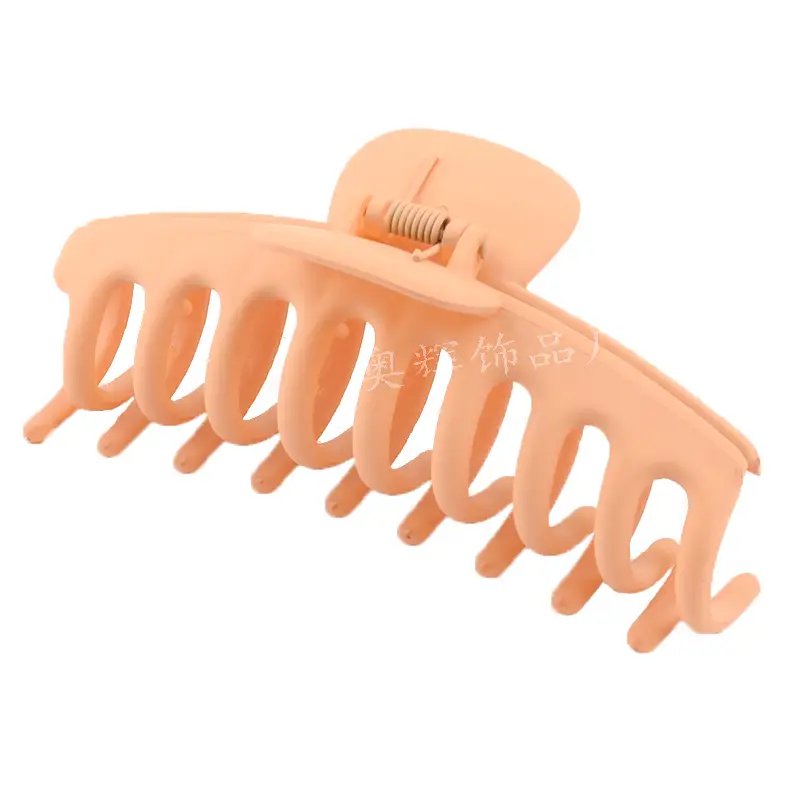 Orange Large Hair Clip with 7 Slots for Easy Application - Image 5