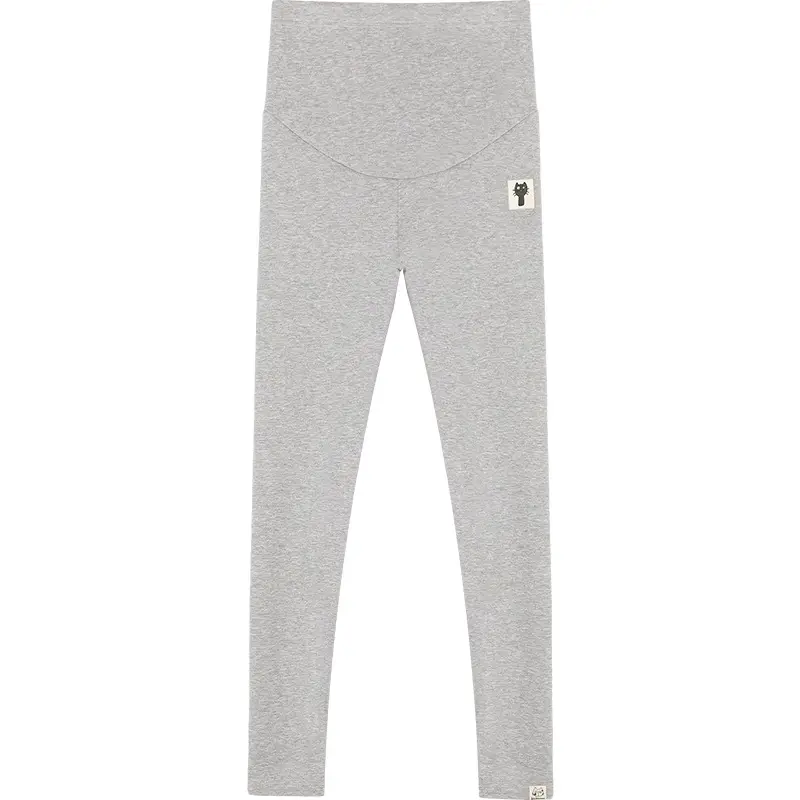 Pregnant Women's Grey Kitten Pants Adjustable Belly Pants - Image 8