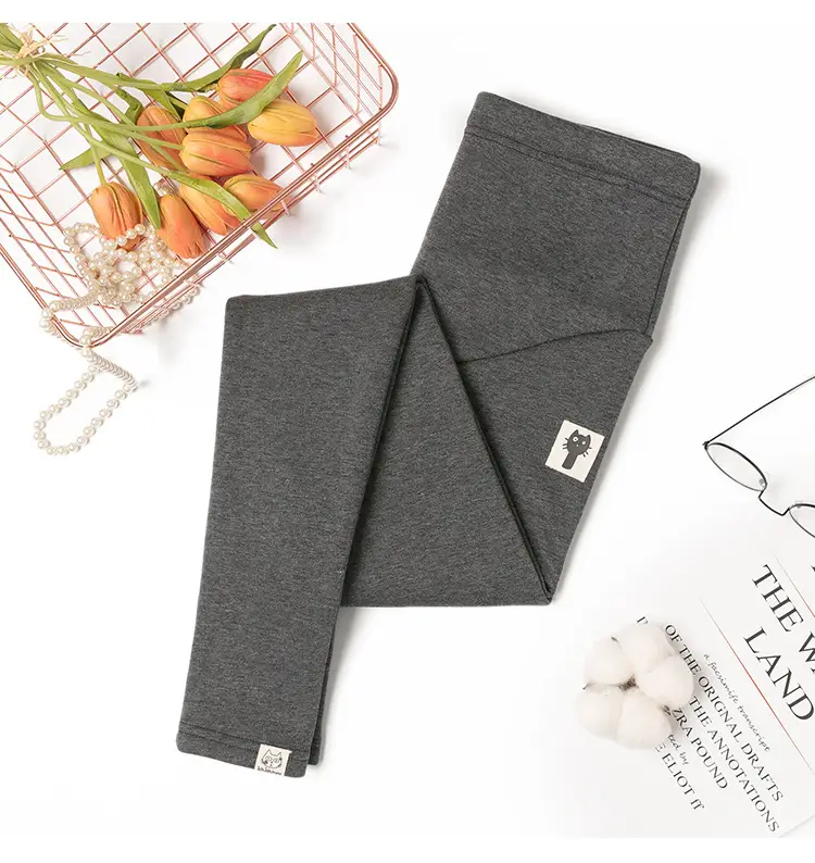 Pregnant Women's Grey Kitten Pants Adjustable Belly Pants — feature 12