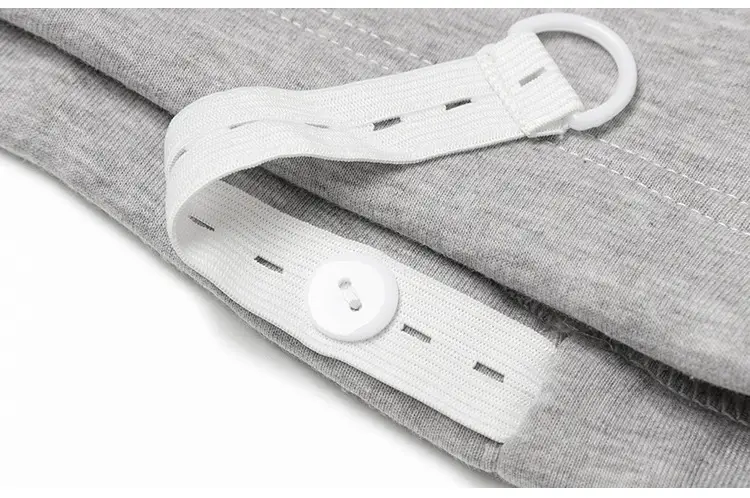 Pregnant Women's Grey Kitten Pants Adjustable Belly Pants — feature 45