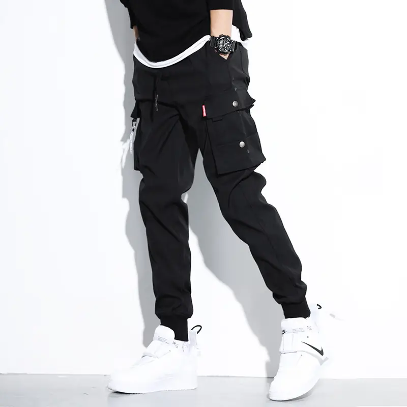 Men's Fleece Lined Sweatpants Black White Grey Winter Warm