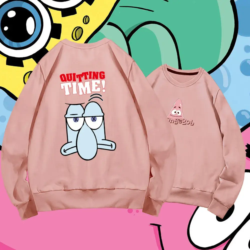 Spongebob Long Sleeve Crewneck Sweatshirt White - Image 12