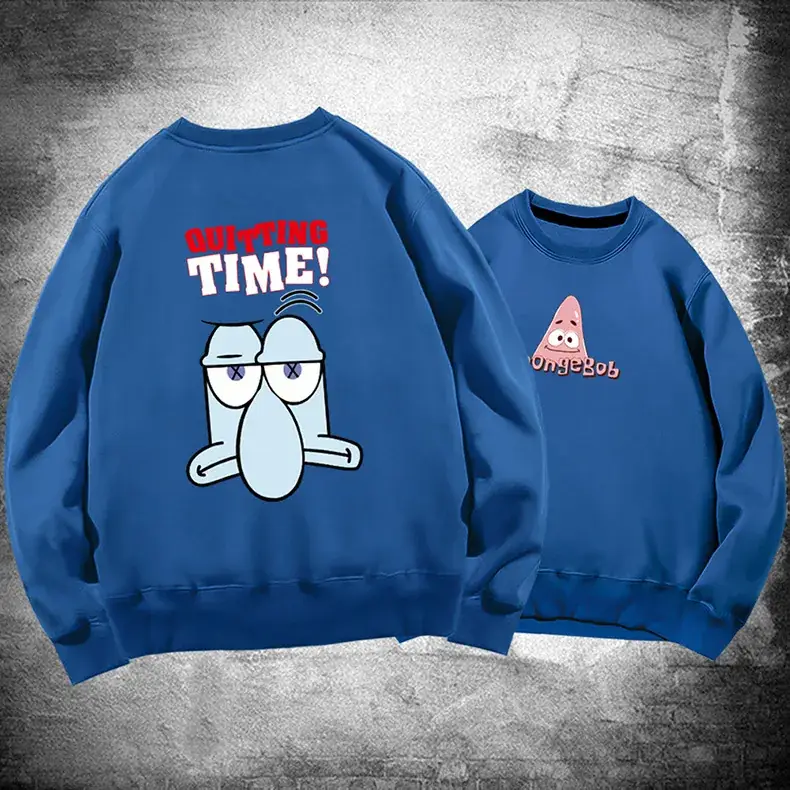 Spongebob Long Sleeve Crewneck Sweatshirt White - Image 13