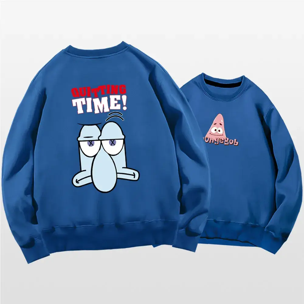Spongebob Long Sleeve Crewneck Sweatshirt White - Image 5