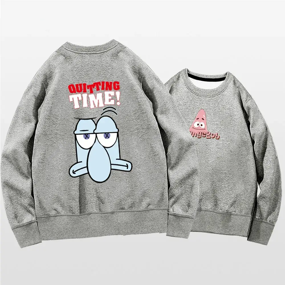 Spongebob Long Sleeve Crewneck Sweatshirt White - Image 6