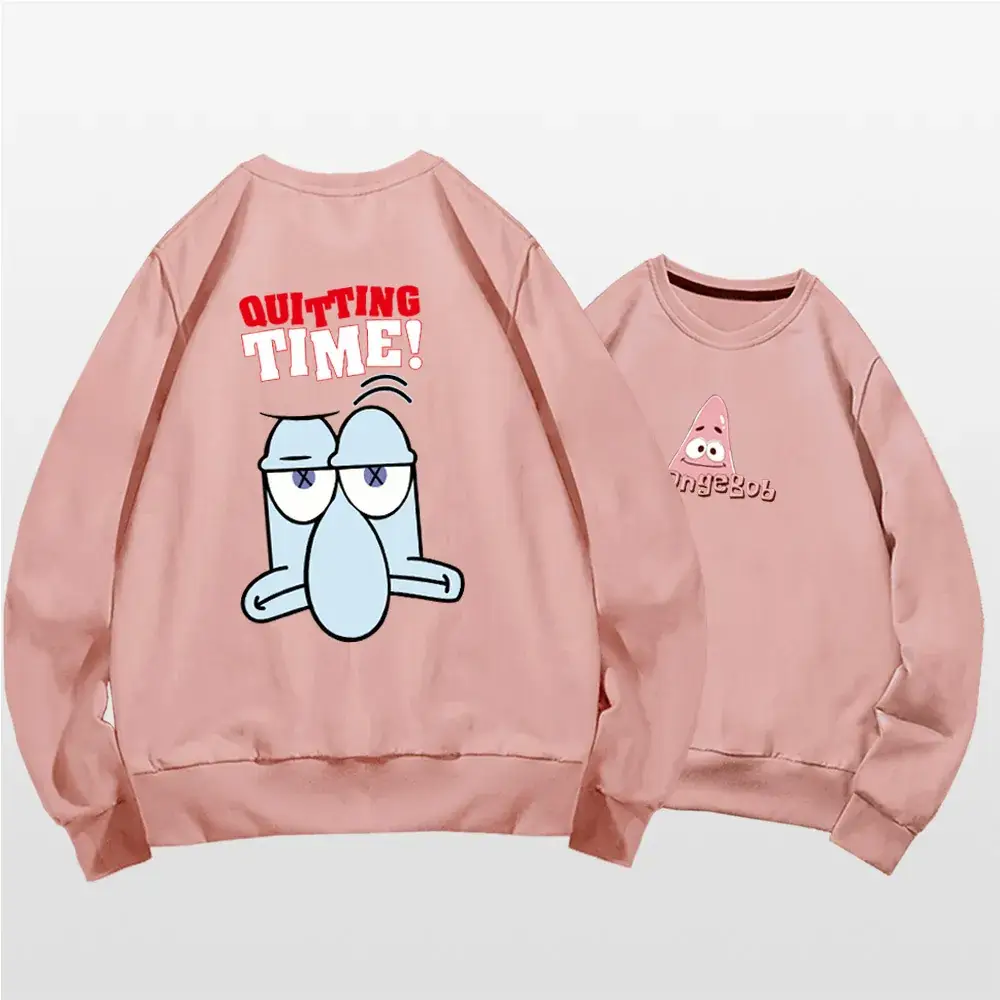 Spongebob Long Sleeve Crewneck Sweatshirt White - Image 7