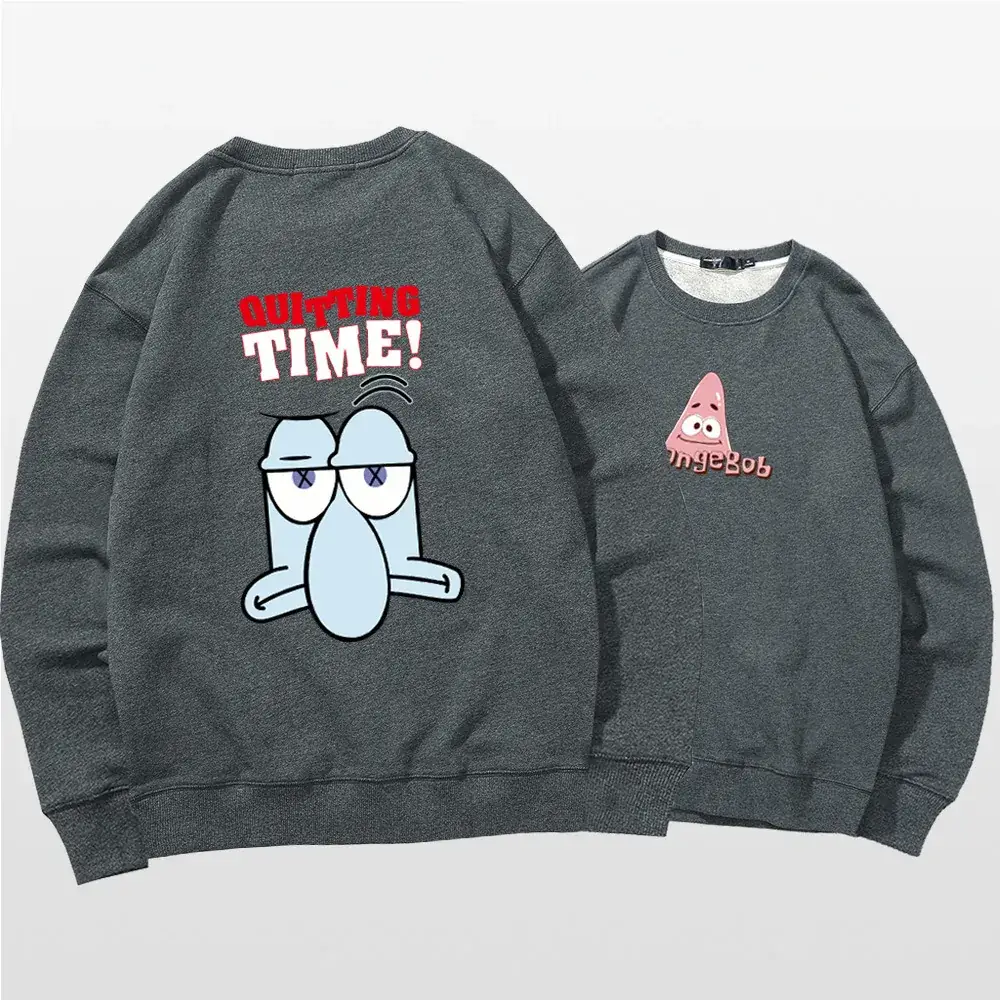 Spongebob Long Sleeve Crewneck Sweatshirt White - Image 8