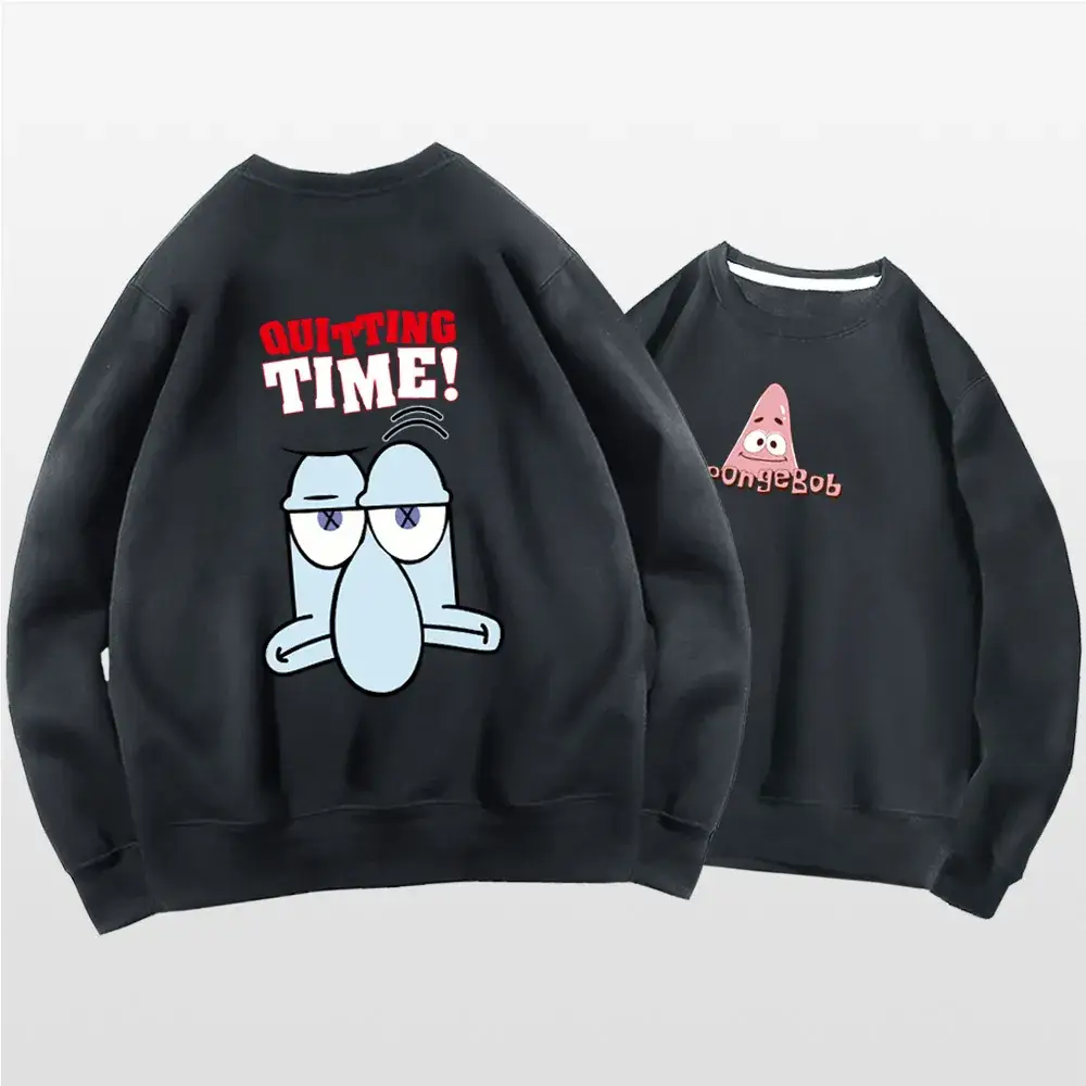 Spongebob Long Sleeve Crewneck Sweatshirt White - Image 9