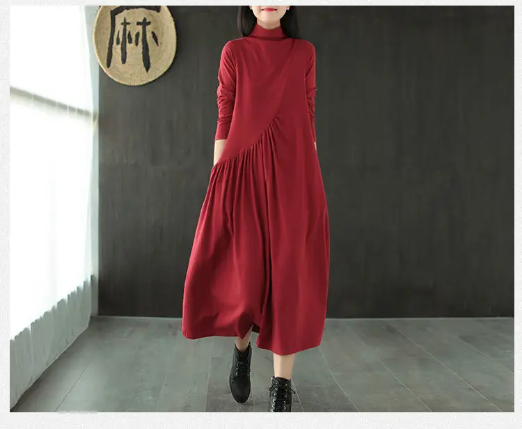 2025 Women's Green Long Sleeve Skirt Dress — feature 25