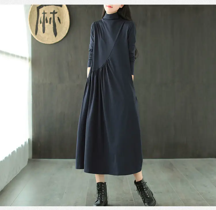 2025 Women's Green Long Sleeve Skirt Dress — feature 29