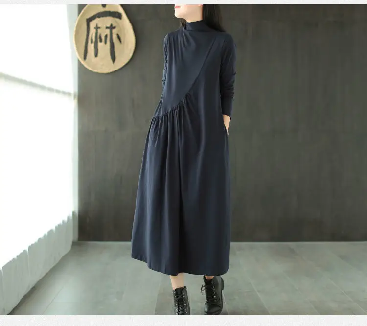2025 Women's Green Long Sleeve Skirt Dress — feature 31
