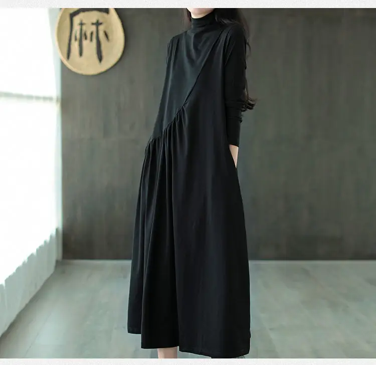 2025 Women's Green Long Sleeve Skirt Dress — feature 40