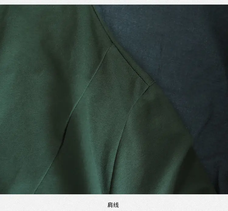 2025 Women's Green Long Sleeve Skirt Dress — feature 42