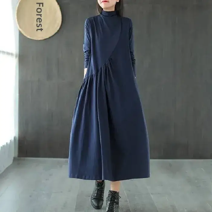 2025 Women's Green Long Sleeve Skirt Dress - Image 20