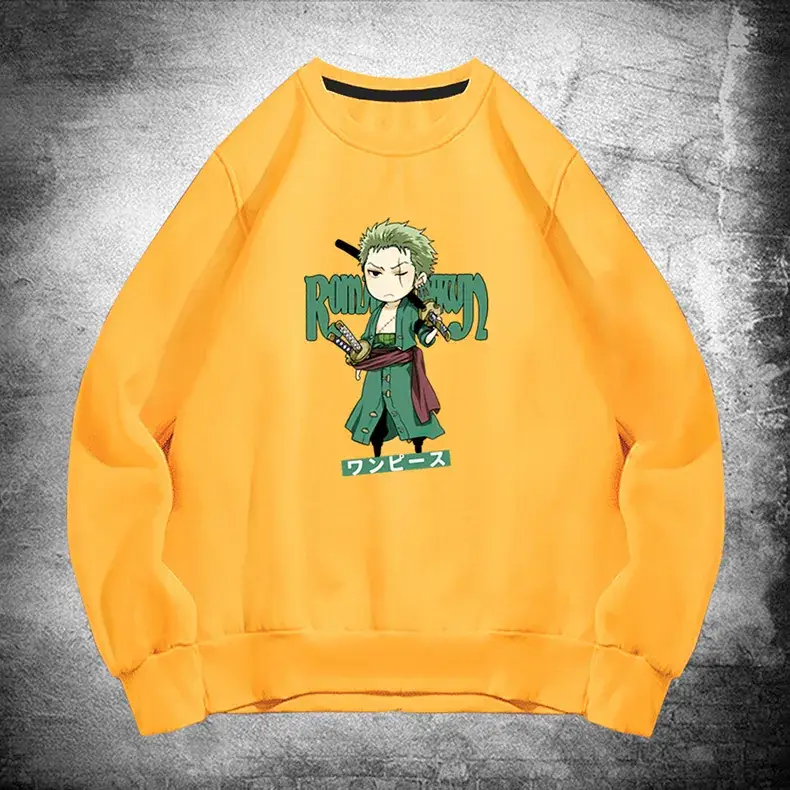 Men's Blue Anime Zorro Solon Crewneck Sweatshirt - Image 12