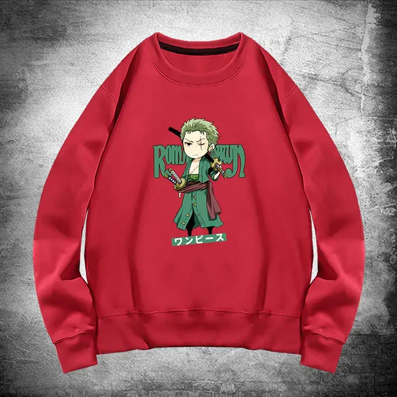 Men's Blue Anime Zorro Solon Crewneck Sweatshirt - Image 13