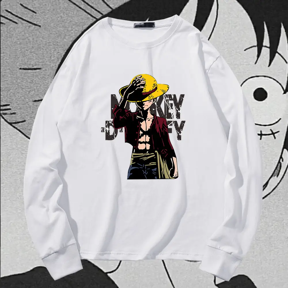 Men One Piece One Piece Long Sleeve T-Shirt Blue - Image 11