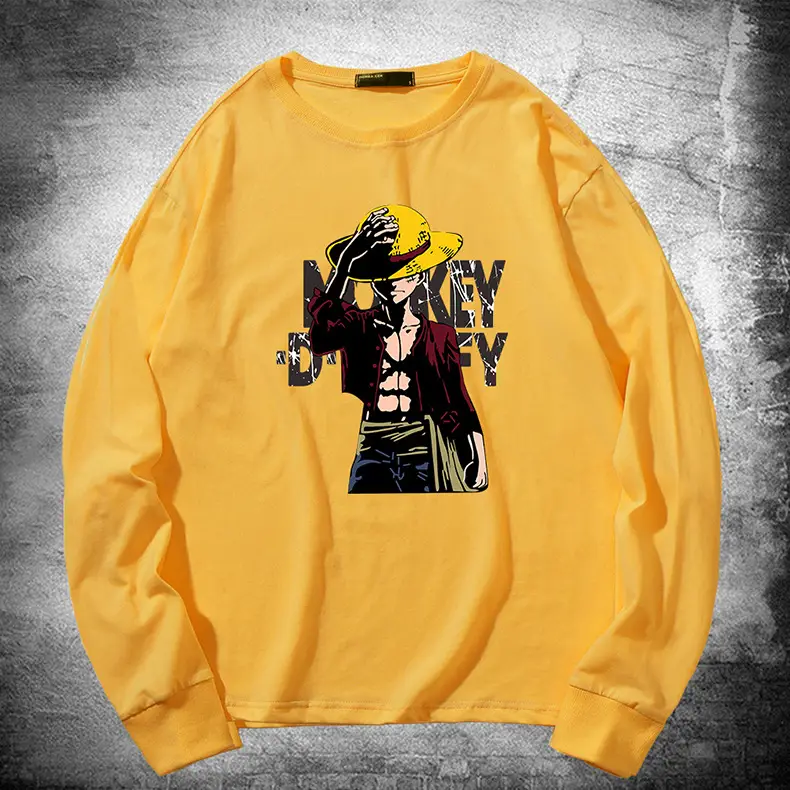 Men One Piece One Piece Long Sleeve T-Shirt Blue - Image 12