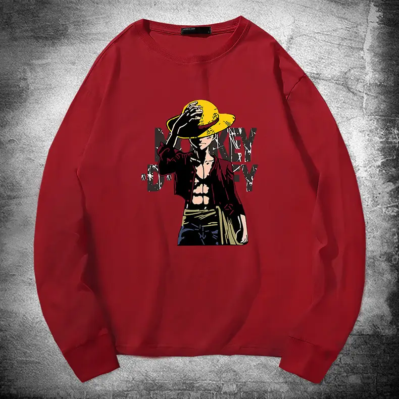 Men One Piece One Piece Long Sleeve T-Shirt Blue - Image 13