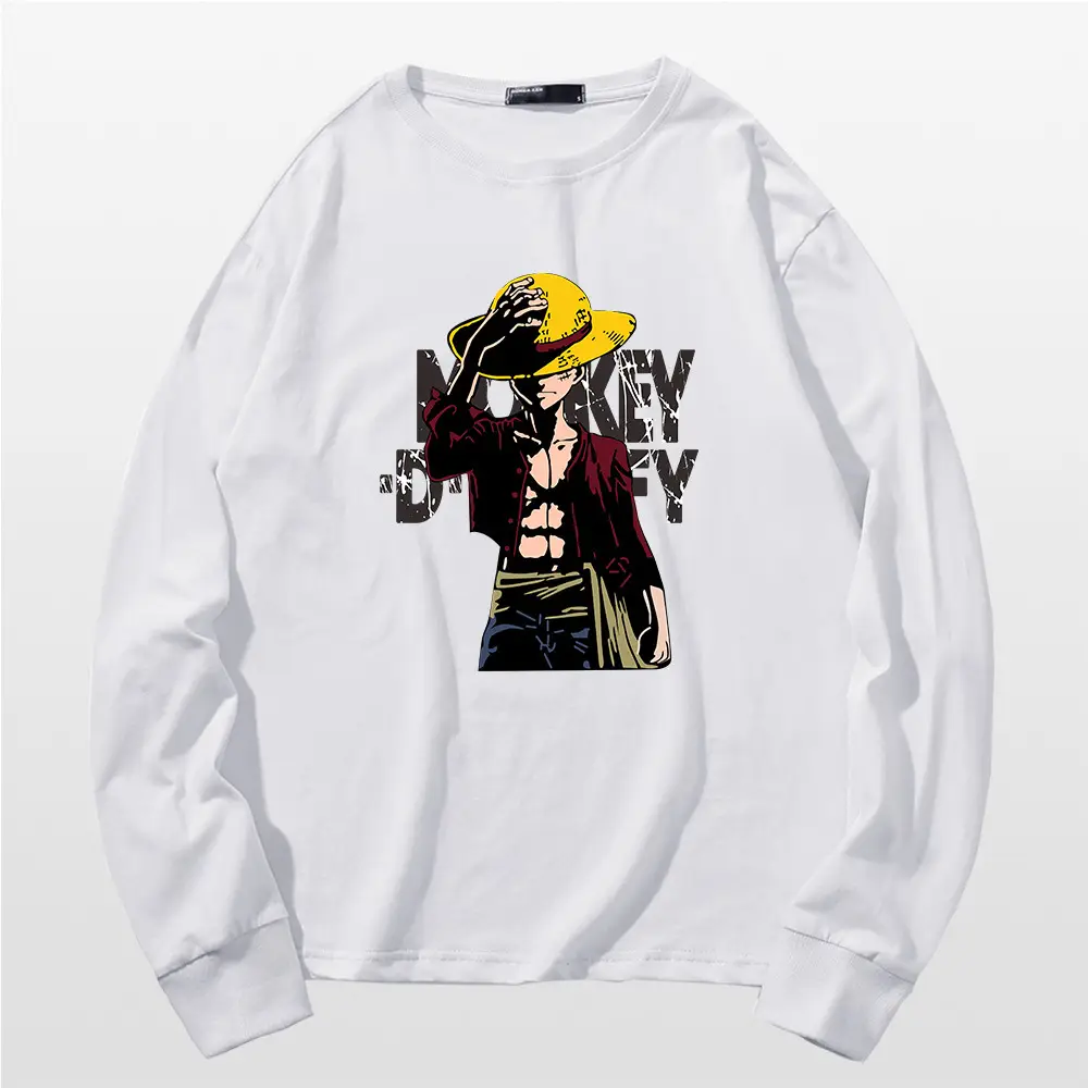 Men One Piece One Piece Long Sleeve T-Shirt Blue - Image 2
