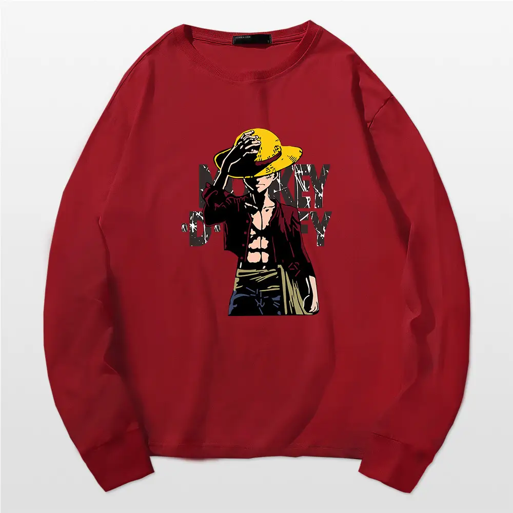 Men One Piece One Piece Long Sleeve T-Shirt Blue - Image 4