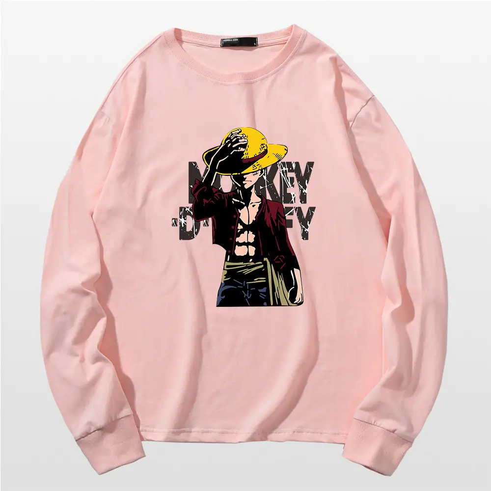 Men One Piece One Piece Long Sleeve T-Shirt Blue - Image 8