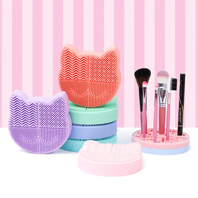Green Cat-Ears Makeup Brush Storage Box