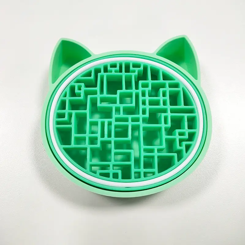 Green Cat-Ears Makeup Brush Storage Box