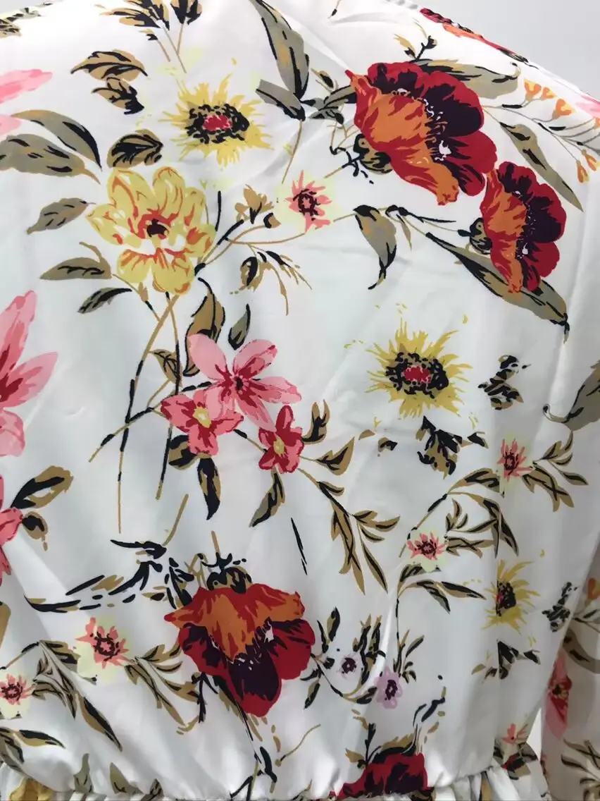 2025 Printed Floral Swing Dress Red Women — feature 18
