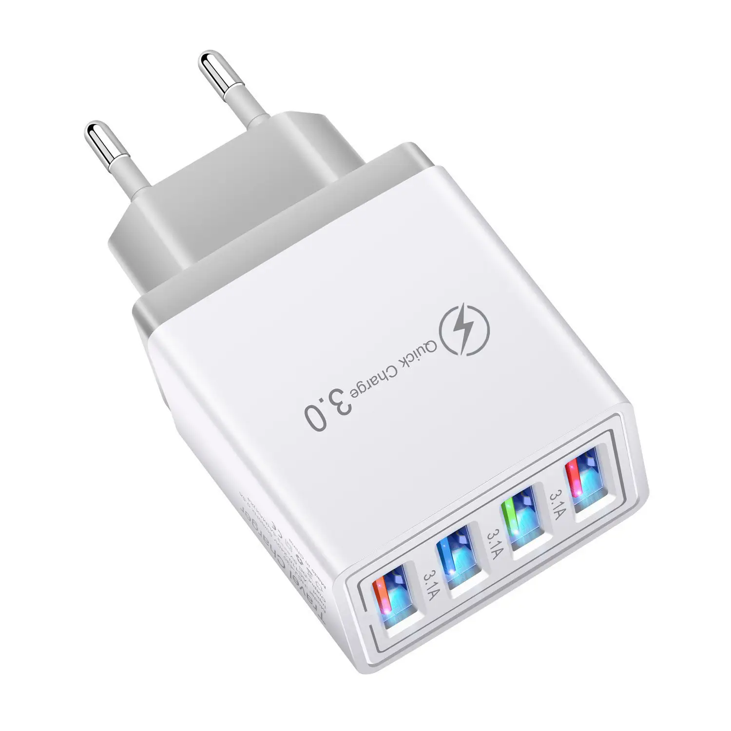 4USB Smart Color Charger 3A LED Travel - Image 4