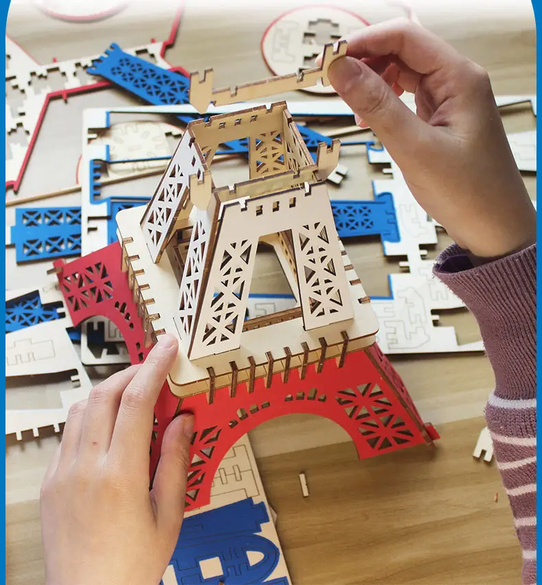 3D Wooden Puzzle House for Kids Educational Toy — feature 4