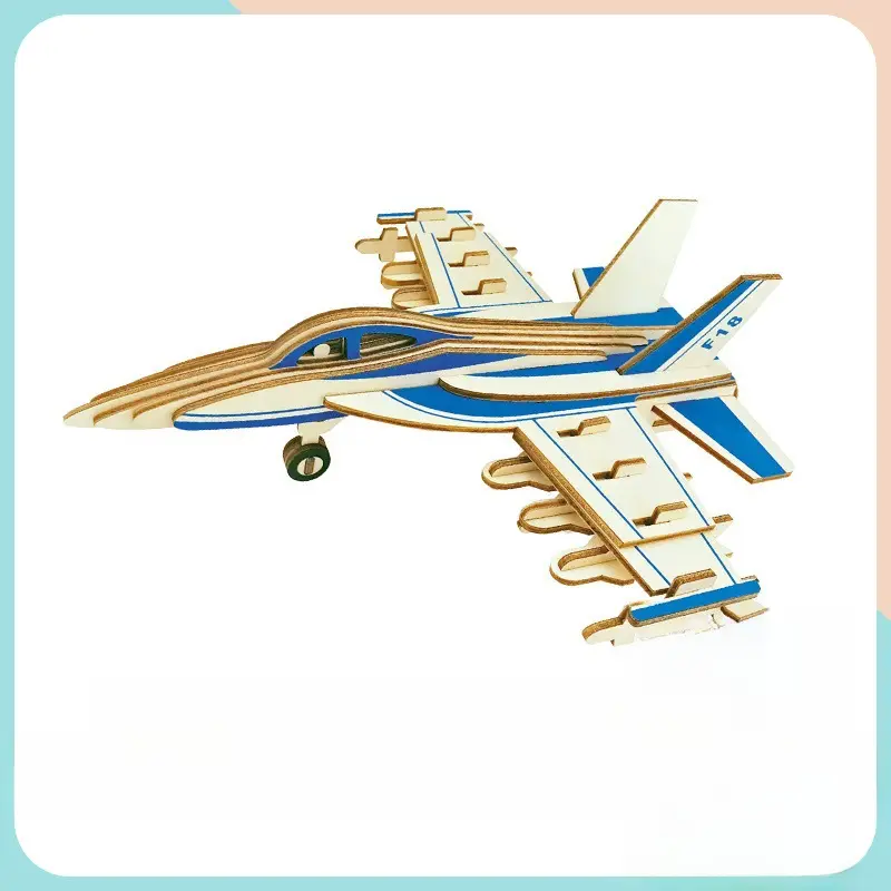 3D Wooden Puzzle House for Kids Educational Toy - Image 12