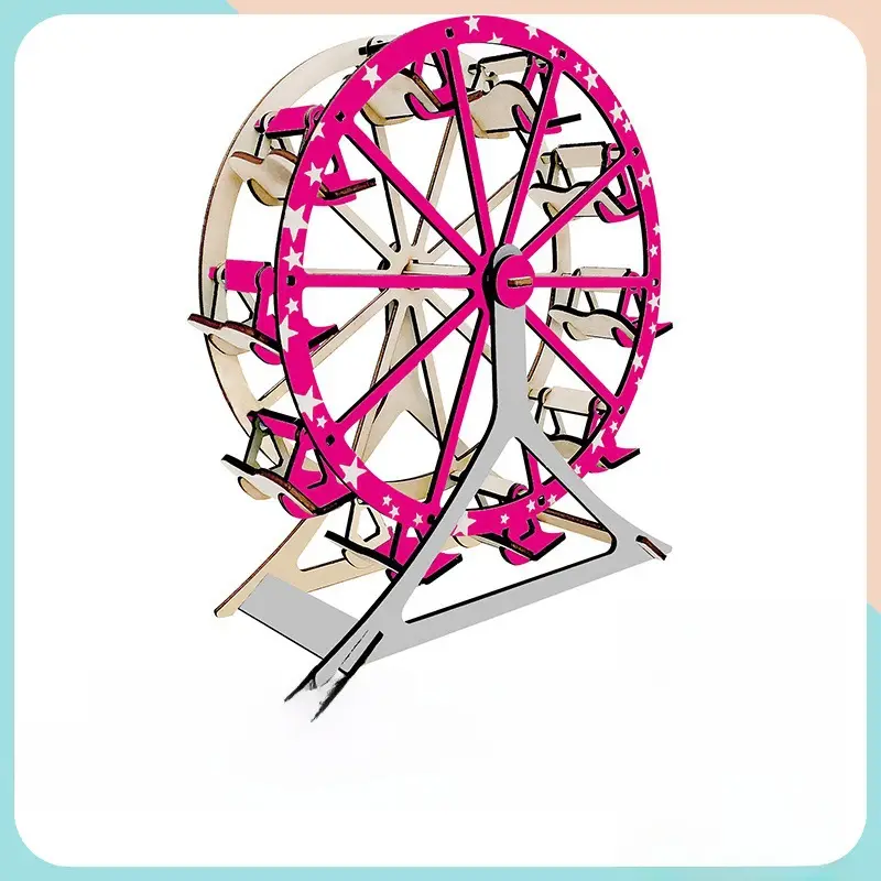 3D Wooden Puzzle House for Kids Educational Toy - Image 26