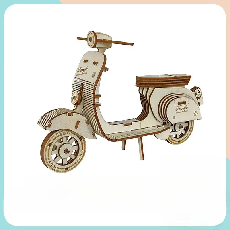 3D Wooden Puzzle House for Kids Educational Toy - Image 3